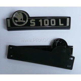 Rear bonnet badge Škoda 100L