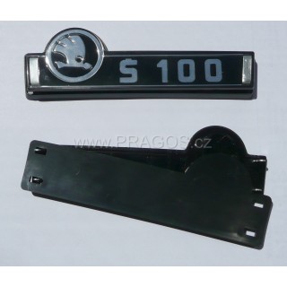 Rear bonnet badge Škoda 100