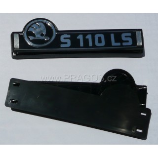 Rear bonnet badge Škoda 110LS