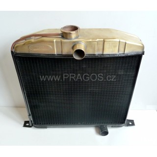 Radiator 43 cm spacing, neck for pressure cap, Škoda 1202, refurbished + polished