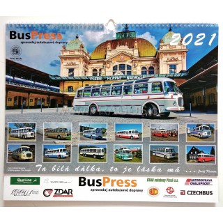 Kalendář BUS RTO 2021 nástěnný