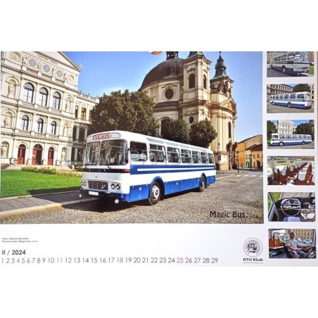 Kalendář BUS RTO 2024 nástěnný Kalendář BUS RTO 2024 nástěnný