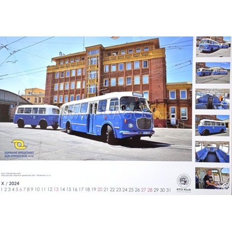Kalendář BUS RTO 2024 nástěnný Kalendář BUS RTO 2024 nástěnný