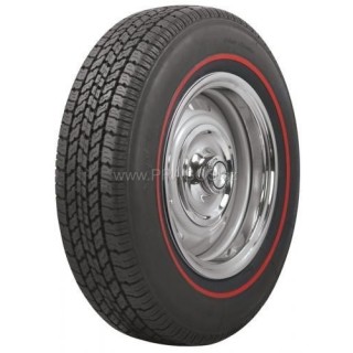 Coker Classic Redline radiál 185/80 R15 červená jako diagonál 6,40–15 a 6,70–15