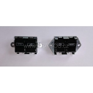 Switches black set of 4 pcs, for Škoda Octavia, 1202