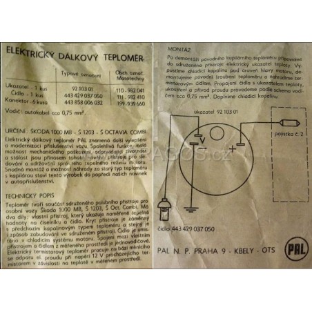 Teploměr kapilární 2 metry RTO renovované Teploměr kapilární 2 metry RTO renovované