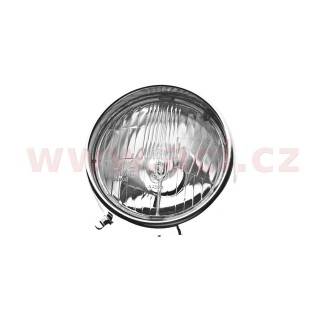 Přední světlo R2 (man. ovládané) (průměr 130 mm) s chromovým rámečkem L=P