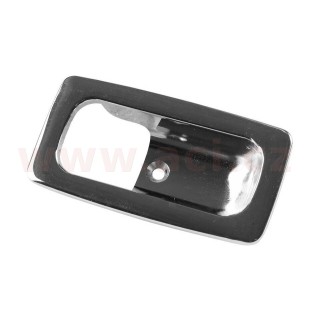 Okrasný chromový rámeček vnitřní kliky dveří, L=P