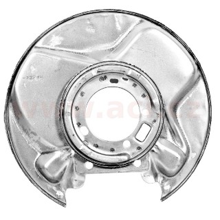 Prachový štít zadního brzdového kotouče P