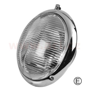 Přední světlo asymetrické s rámečkem, L