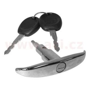 Vnější T-klika výklopných zadních dveří se zámkem a 2 klíči chrom