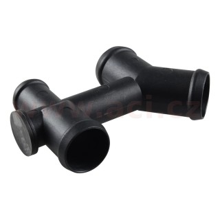 Dvojitá T-spojka hadic chlazení, z expanzní nádobky do bloku motoru (1.9) r.v. od 83-
