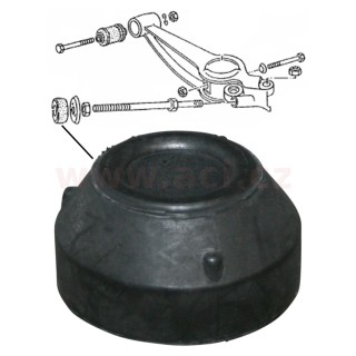 Gumové uložení předního ramene  L=P