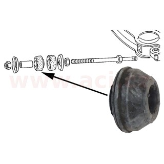 Gumové uložení předního ramene  L=P