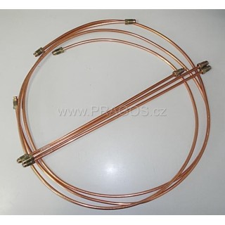 Brake pipes copper – set for Škoda 1202