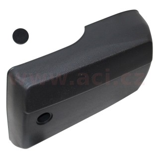 Roh předního i zadního nárazníku, černý (PP + LZ)