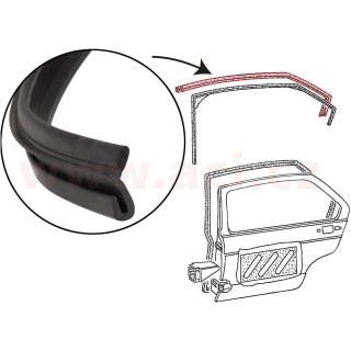 Těsnění předních dveří horní část, délka 1340 mm  L=P