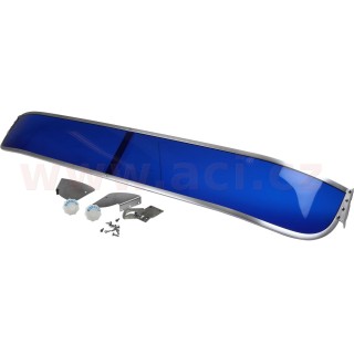 Vnější protisluneční kšilt čelního skla, modrý
