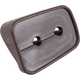 Plastová podložka pro madlo dveří horní, hnědá  L=P