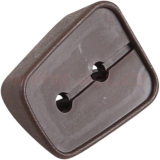 Plastová podložka pro madlo dveří spodní, hnědá  L=P