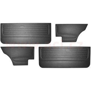 Interiérové dveřní panely, černé, 4 ks r.v. od 77-