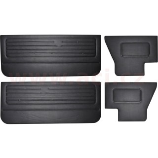 Interiérové dveřní panely Golf Cabrio, černé, 4 ks
