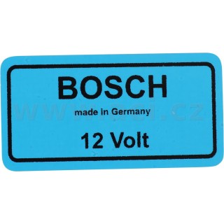 Samolepka "Bosch made in Germany 12 Volt"