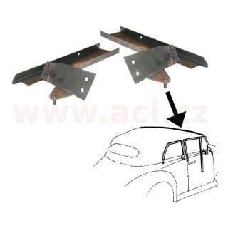 Opravný kit pro přední rám stahovací střechy, Cabrio r.v. 67-72
