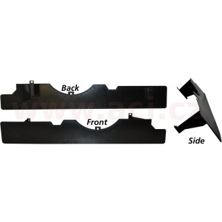 Tepelné štíty s vnitřní izolační ochranou pro výfuky, černé