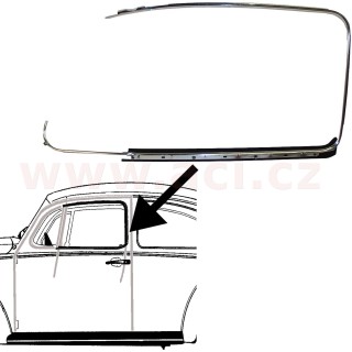 Vnější okenní rám s hliníkovou lištou, OE kvalita,  L r.v. 64-86