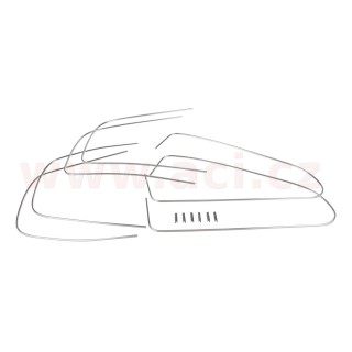 Sada bočních lišt na těsnění oken, hliník r.v. 57-64