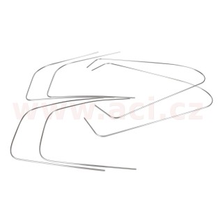 Sada bočních lišt na těsnění oken, hliník r.v. 64-71