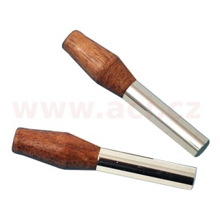 Kolíky zámku dveří chromové, ořechová špička 2 ks  L+P r.v. 66-86