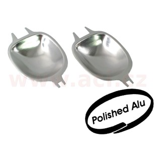 Krytky vnitřního madla dveří, leštěný hliník, 2 ks  L+P r.v. 69-86