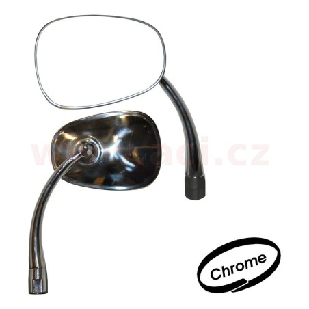 Zpětné zrcátko, chrom  L