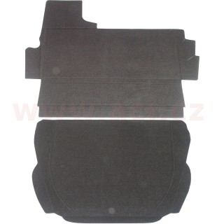 Set horního a spodního koberce do kufru, černé r.v. 72-79