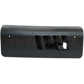 Krytka kanálu topení, černý plast  L r.v. od 68-