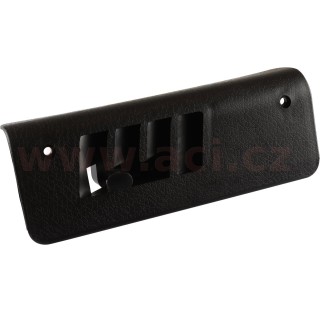 Krytka kanálu topení, černý plast  P r.v. od 68-