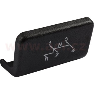 Kryt popelníku, černý s potiskem vzoru řazení (ne pro 1303) r.v. 67-86