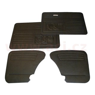 Sada vnitřního obložení dveří a stěn 4 ks, černý vinyl  L+P r.v. 66-86