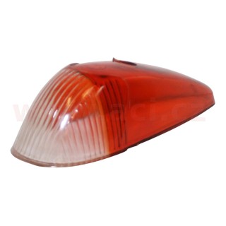 Sklo předního blikače oranžové/čiré  L=P r.v. 60-63