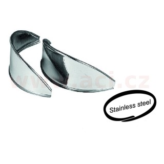 Stínítka předních světel, 2 ks, nerez ocel  L+P r.v. 65-86