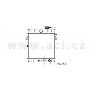 Chladič 1.3 L/GL (±AC), 1.5 GL/S/LS/TS (±A ±AC), 1.6 S/LS/GLS/GT (±A ±AC) [430x340x40]