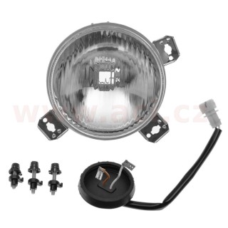 VW GOLF 83-92 8/87- přední dálkové světlo H3 komplet s kabelem, konektorem a nastavovacími šrouby  P