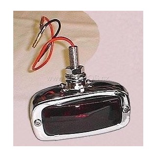 Rear fog light red, polished stainless steel, Škoda Tudor, 1203