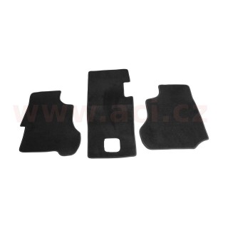 Textilní koberečky černé (sada 3 ks)