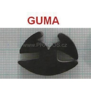 Window rubber 17 × 23 front + rear, 1200–1201 side – Škoda Spartak, Octavia, per meter