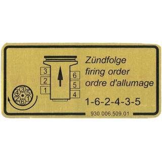 Samolepka pořadí zapalování (3.2) r.v. 83-89