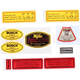 Sada samolepek pro Porsche 356