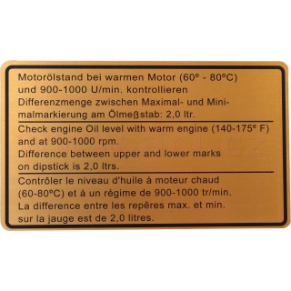 Samolepka hladina oleje (2.4) r.v. 72-73